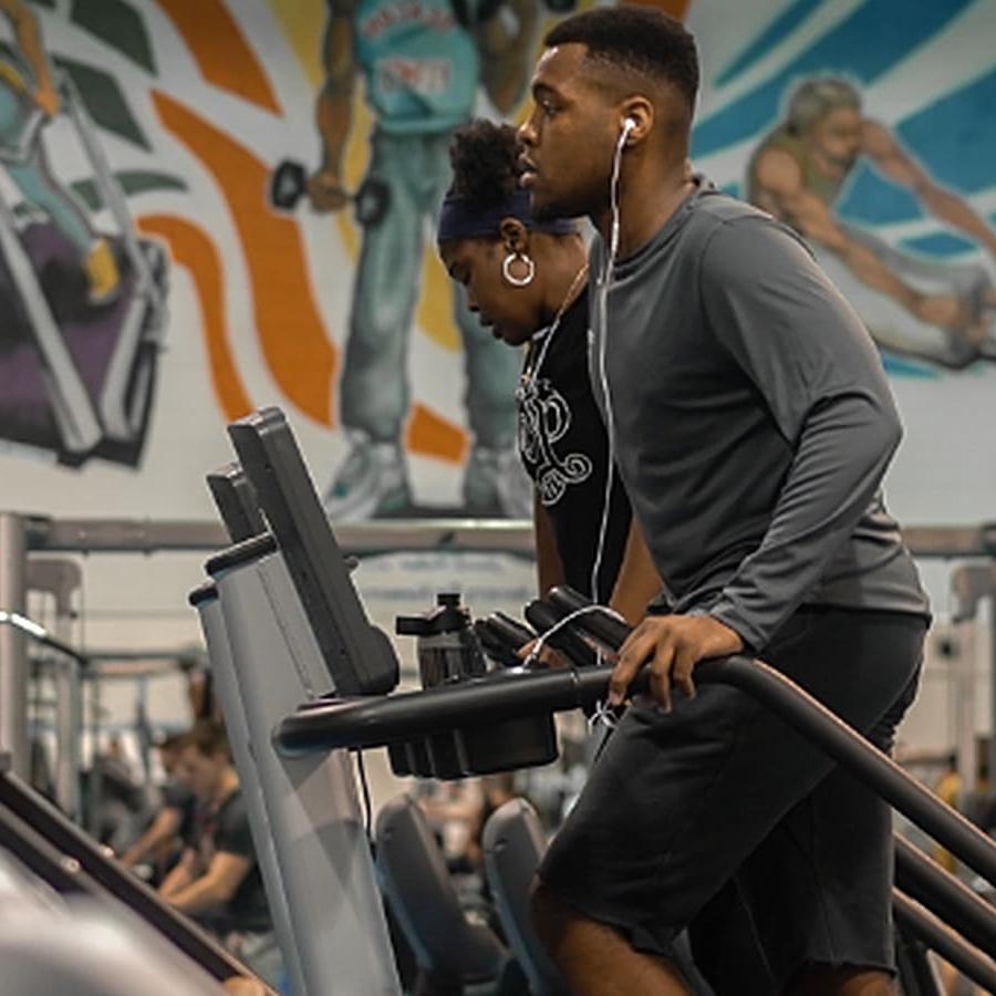 Students at the Beacon Fitness Center